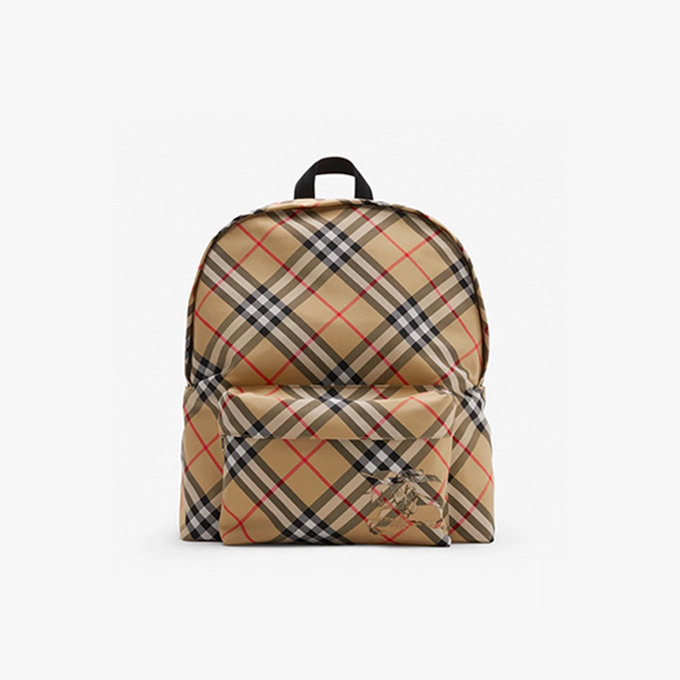 burberry check nylon backpack